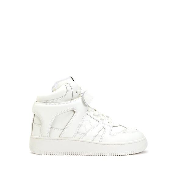 Isabel Marant Panelled Hi-Top Sneakers White - 38/8 - Picture 1 of 4